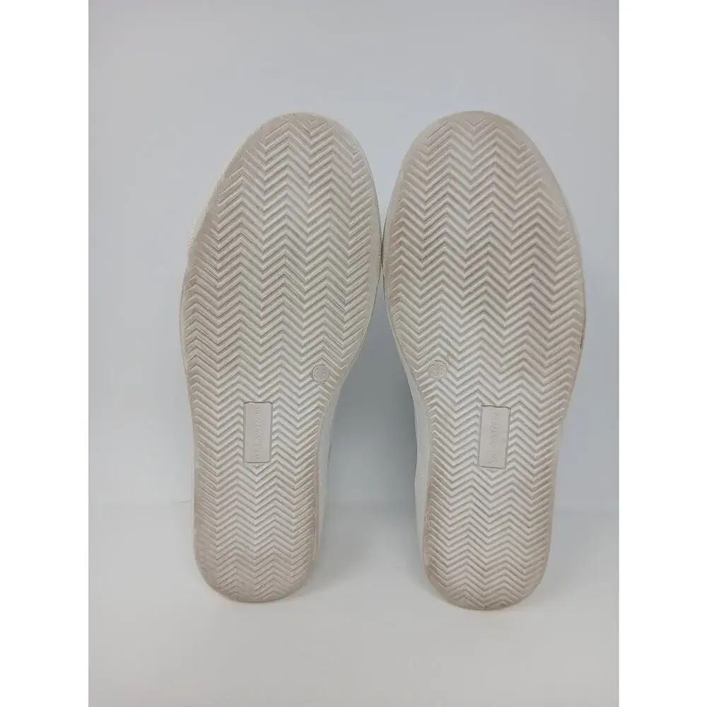 Allsaints Shana Low Top Sneakers 01-11-94 Men Size 8 Luxury Shoes Sheer WF081V